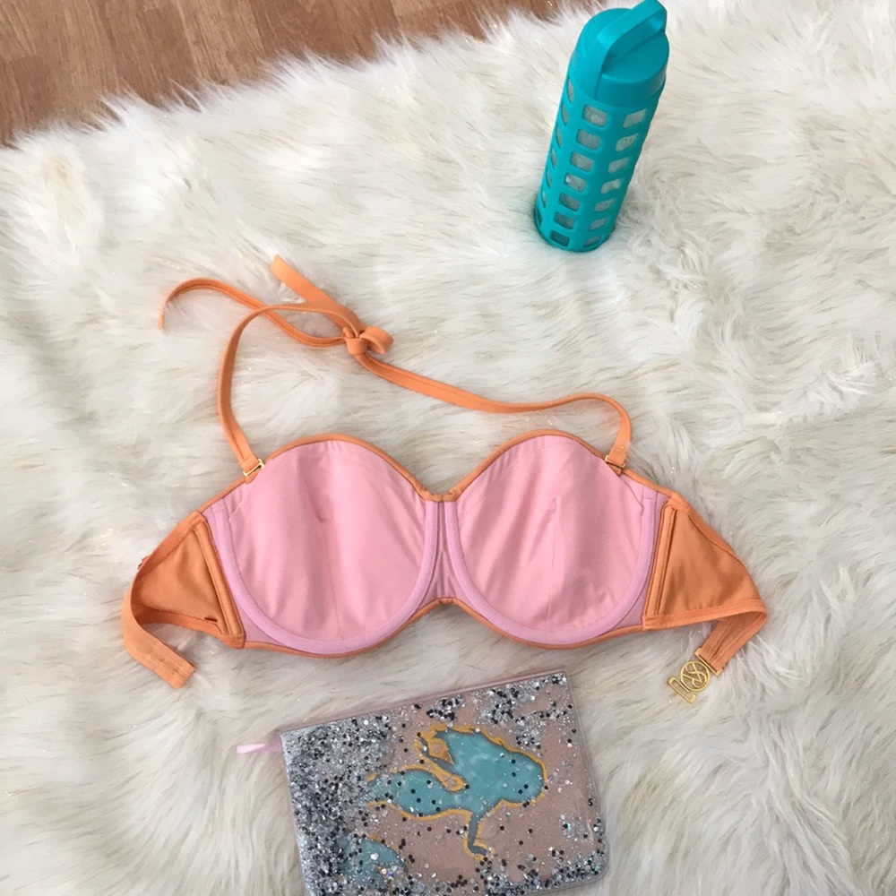 Cute peach vintage Victoria secrets swim top s - Picture 6 of 7